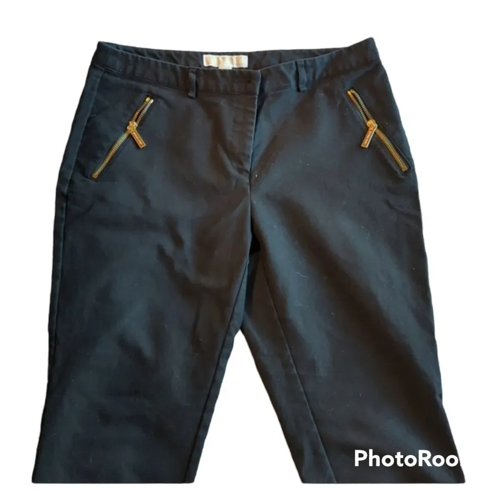 Black Ankle Length Chinos by Michael Kors Size 8 - Picture 3 of 6